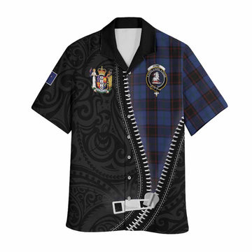 Home (Hume) Tartan Hawaiian Shirt New Zealand Pattern Unique Zipper Stylized