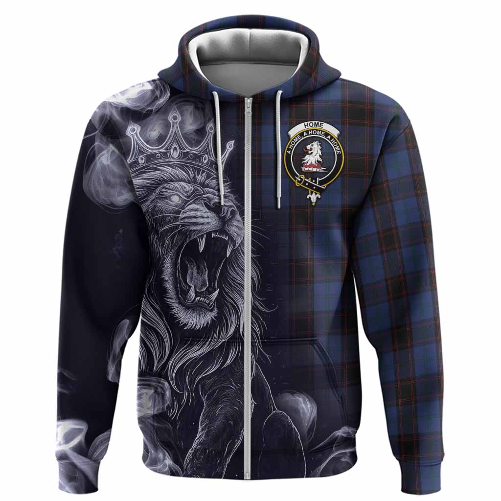 Home (Hume) Tartan Hoodie Roaring Lion Heritage
