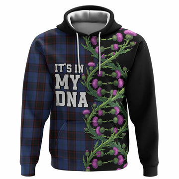 Home (Hume) Tartan Hoodie Scottish Identity Thistle Flower DNA Strand Art