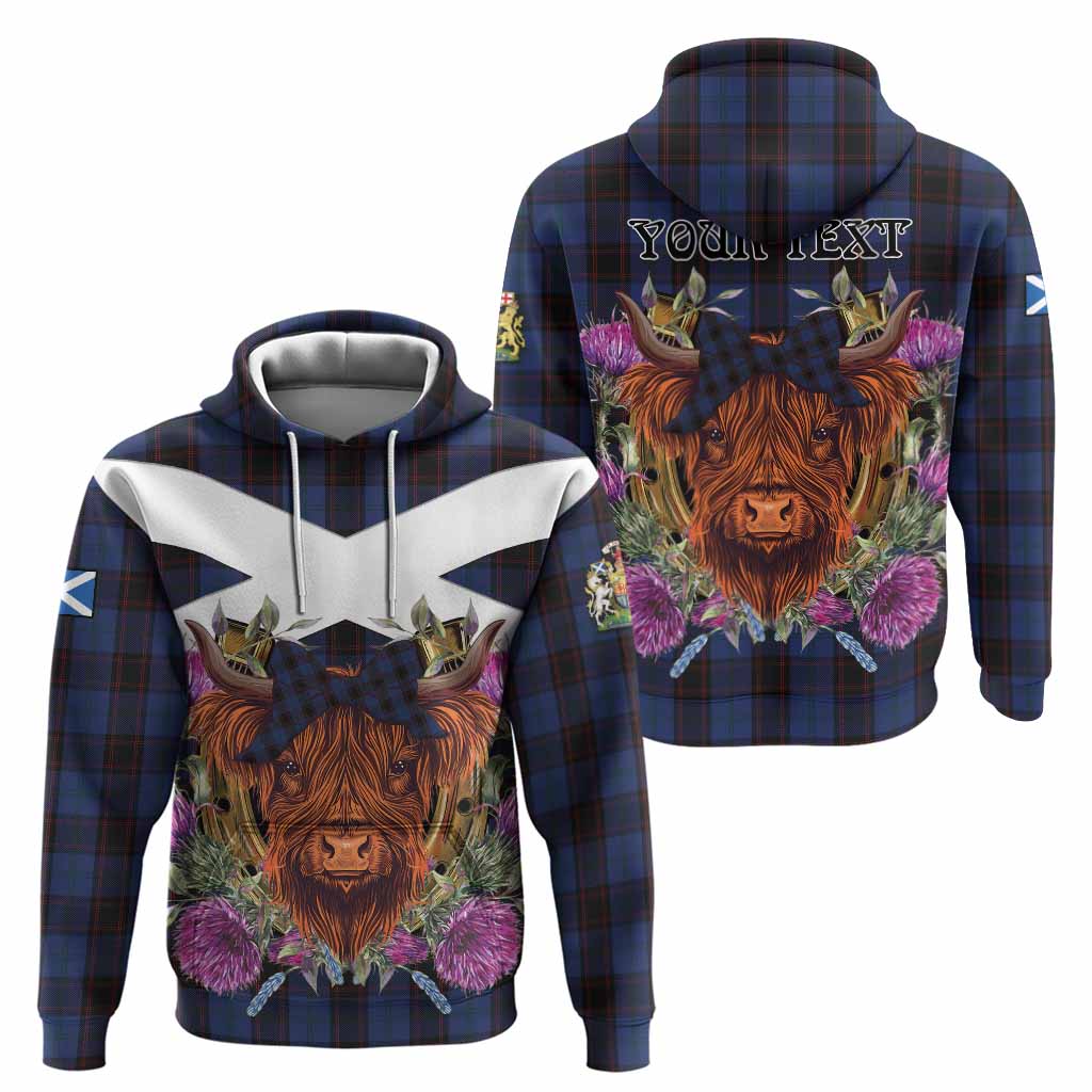 Home (Hume) Tartan Hoodie Scottish Thistle Heilan Coo
