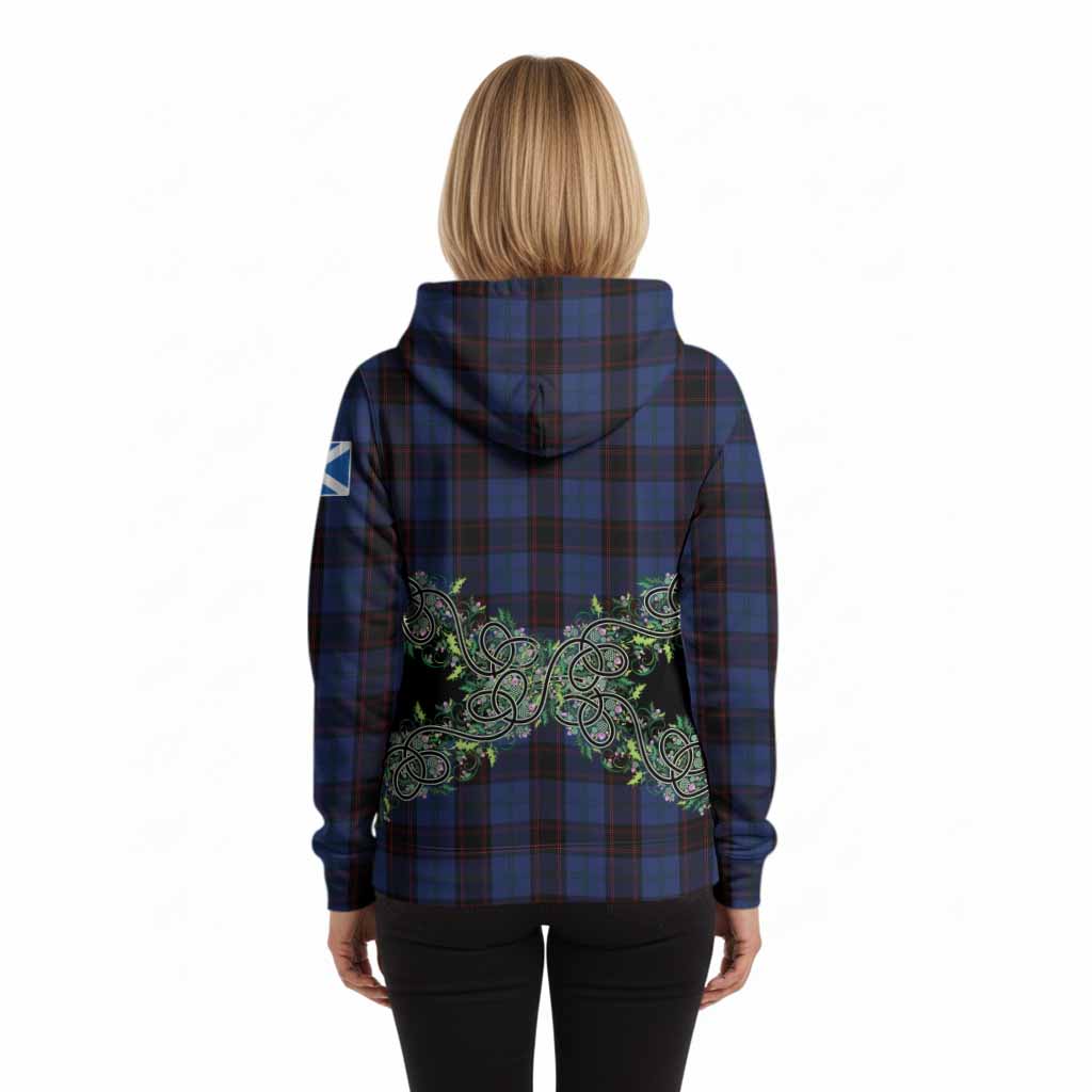 Home (Hume) Tartan Hoodie Thistle Scottish Spirit