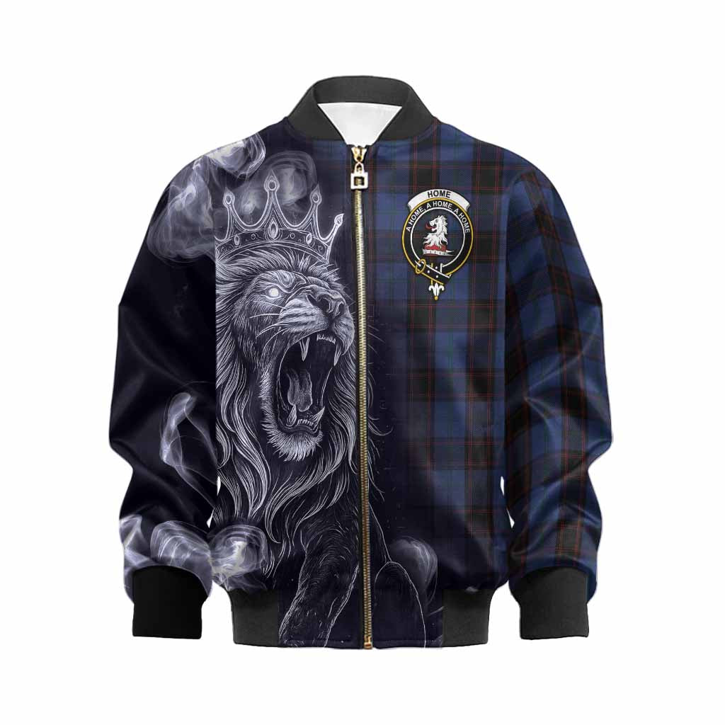 Home (Hume) Tartan Kid Bomber Jacket Roaring Lion Heritage