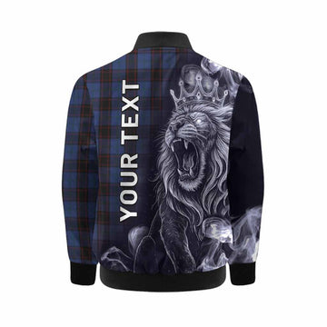 Home (Hume) Tartan Kid Bomber Jacket Roaring Lion Heritage