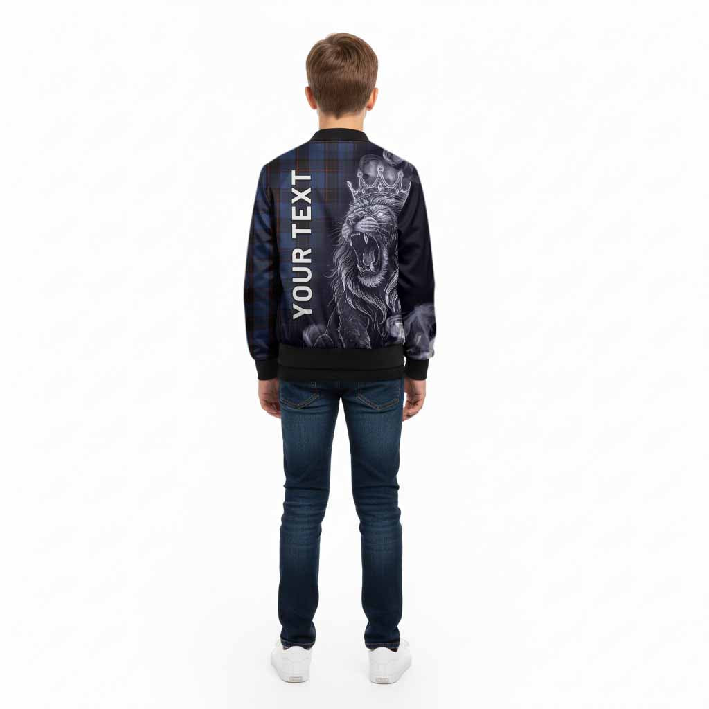 Home (Hume) Tartan Kid Bomber Jacket Roaring Lion Heritage