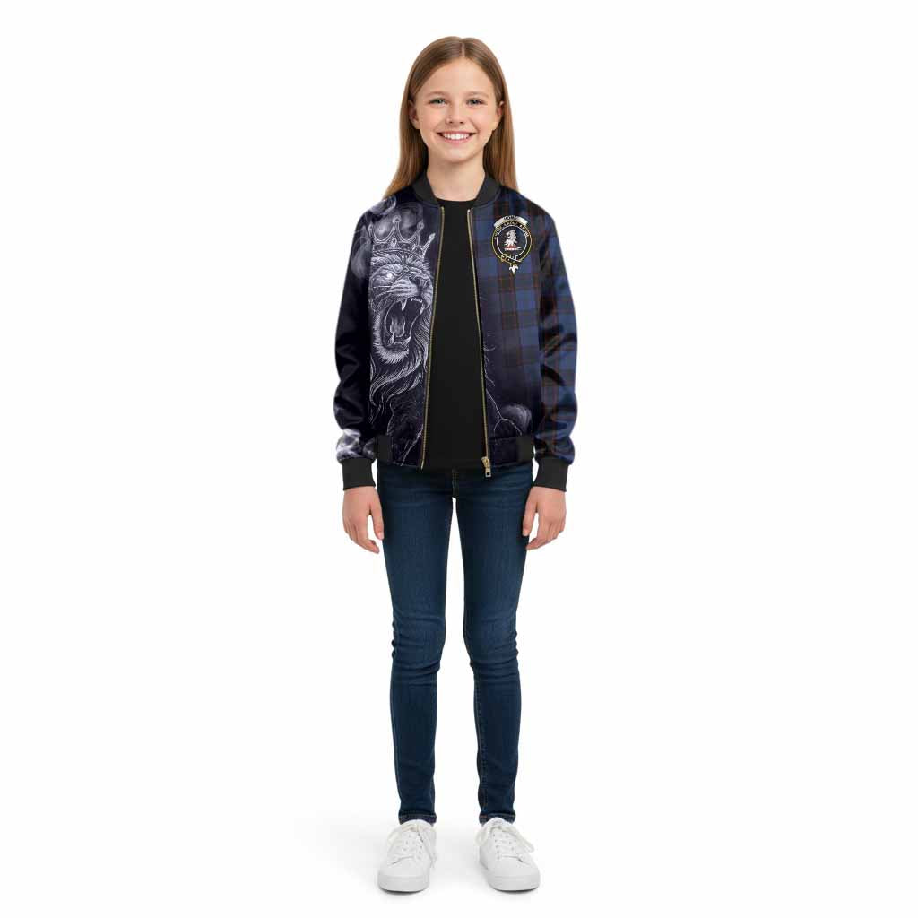 Home (Hume) Tartan Kid Bomber Jacket Roaring Lion Heritage