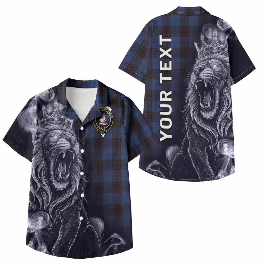 Home (Hume) Tartan Kid Hawaiian Shirt Roaring Lion Heritage