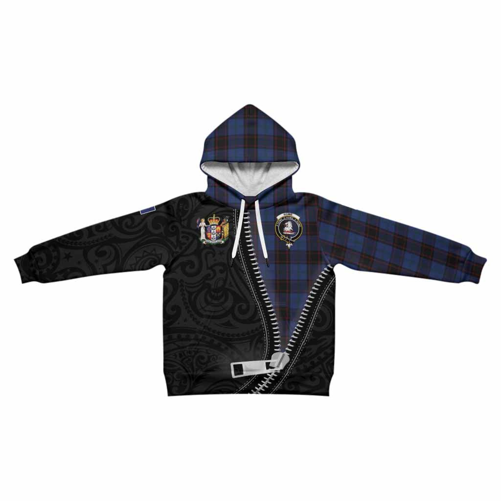 Home (Hume) Tartan Kid Hoodie New Zealand Pattern Unique Zipper Stylized