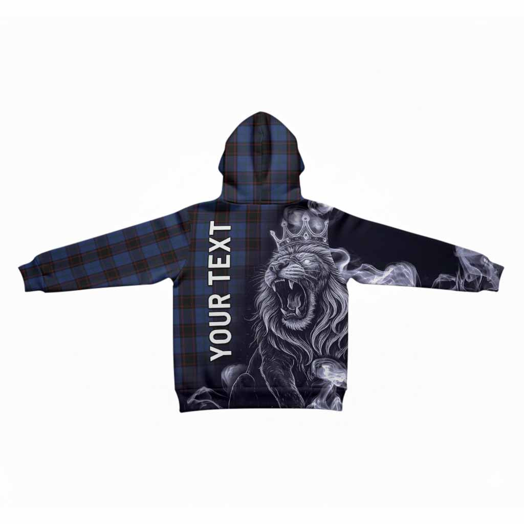 Home (Hume) Tartan Kid Hoodie Roaring Lion Heritage