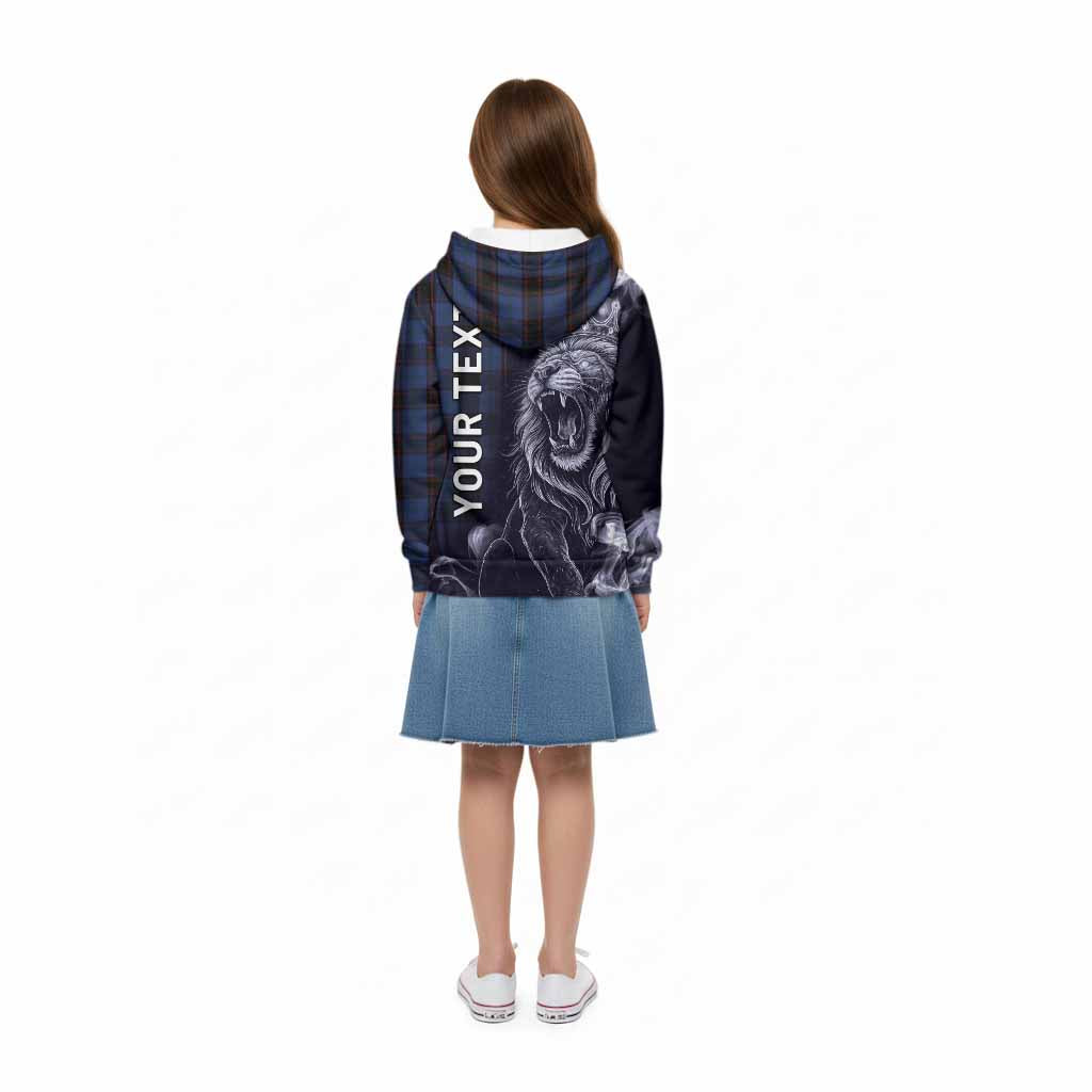 Home (Hume) Tartan Kid Hoodie Roaring Lion Heritage