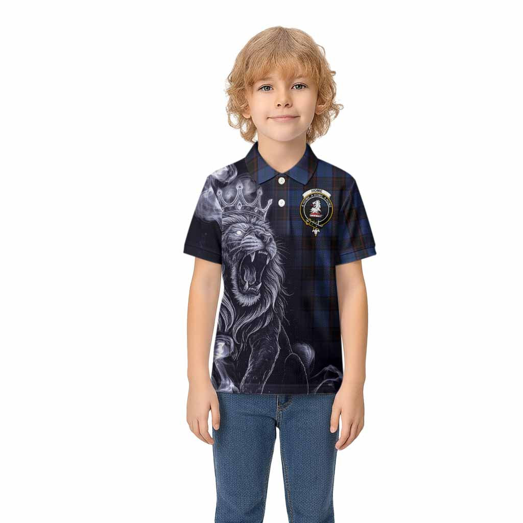 Home (Hume) Tartan Kid Polo Shirt Roaring Lion Heritage