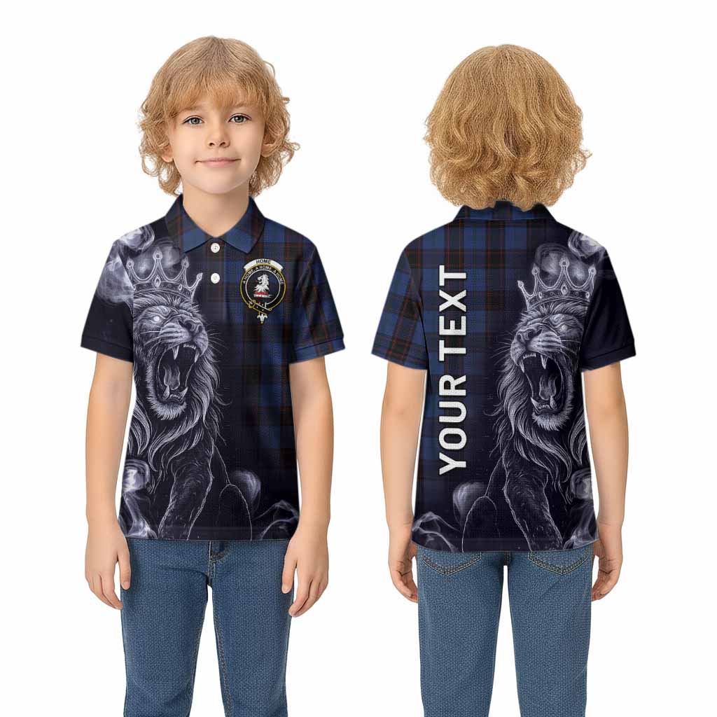 Home (Hume) Tartan Kid Polo Shirt Roaring Lion Heritage