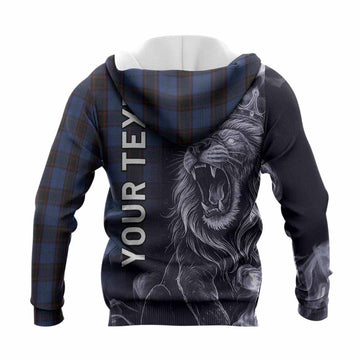 Home (Hume) Tartan Knitted Hoodie Roaring Lion Heritage