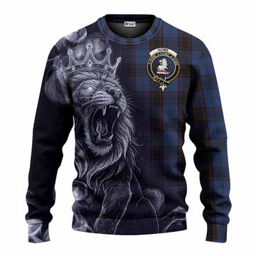 Home (Hume) Tartan Knitted Sweater Roaring Lion Heritage