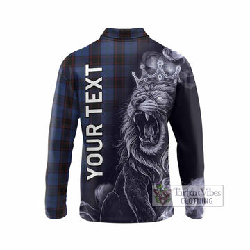 Home (Hume) Tartan Long Sleeve Polo Shirt Roaring Lion Heritage