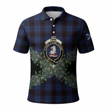 Home (Hume) Tartan Polo Shirt Thistle Scottish Spirit