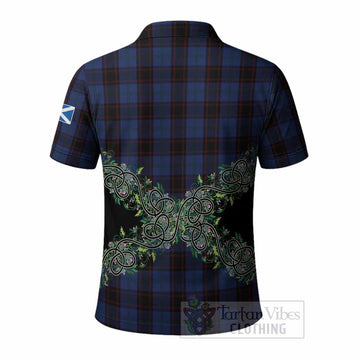 Home (Hume) Tartan Polo Shirt Thistle Scottish Spirit