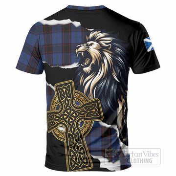 Home (Hume) Tartan Scottish T-Shirt Lion Celtic Heritage