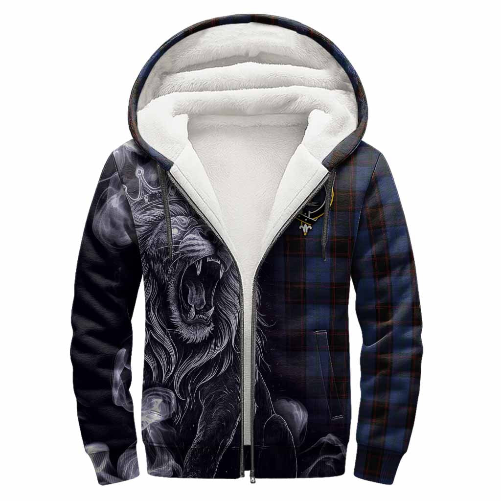 Home (Hume) Tartan Sherpa Hoodie Roaring Lion Heritage