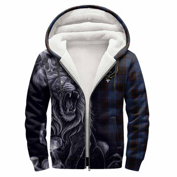 Home (Hume) Tartan Sherpa Hoodie Roaring Lion Heritage
