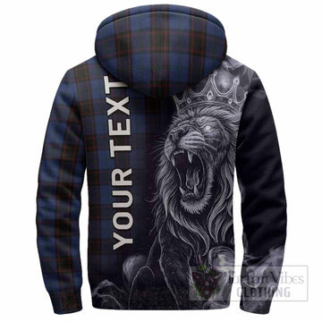 Home (Hume) Tartan Sherpa Hoodie Roaring Lion Heritage