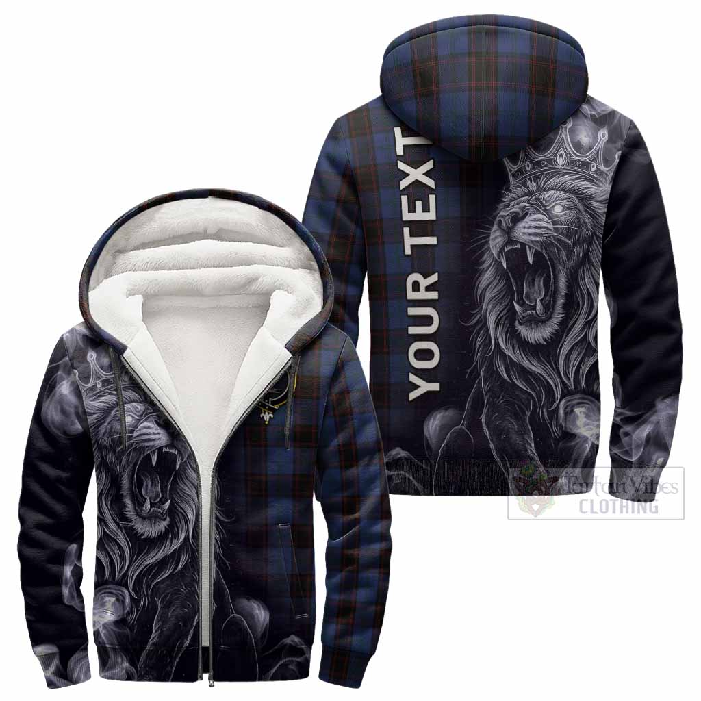 Home (Hume) Tartan Sherpa Hoodie Roaring Lion Heritage
