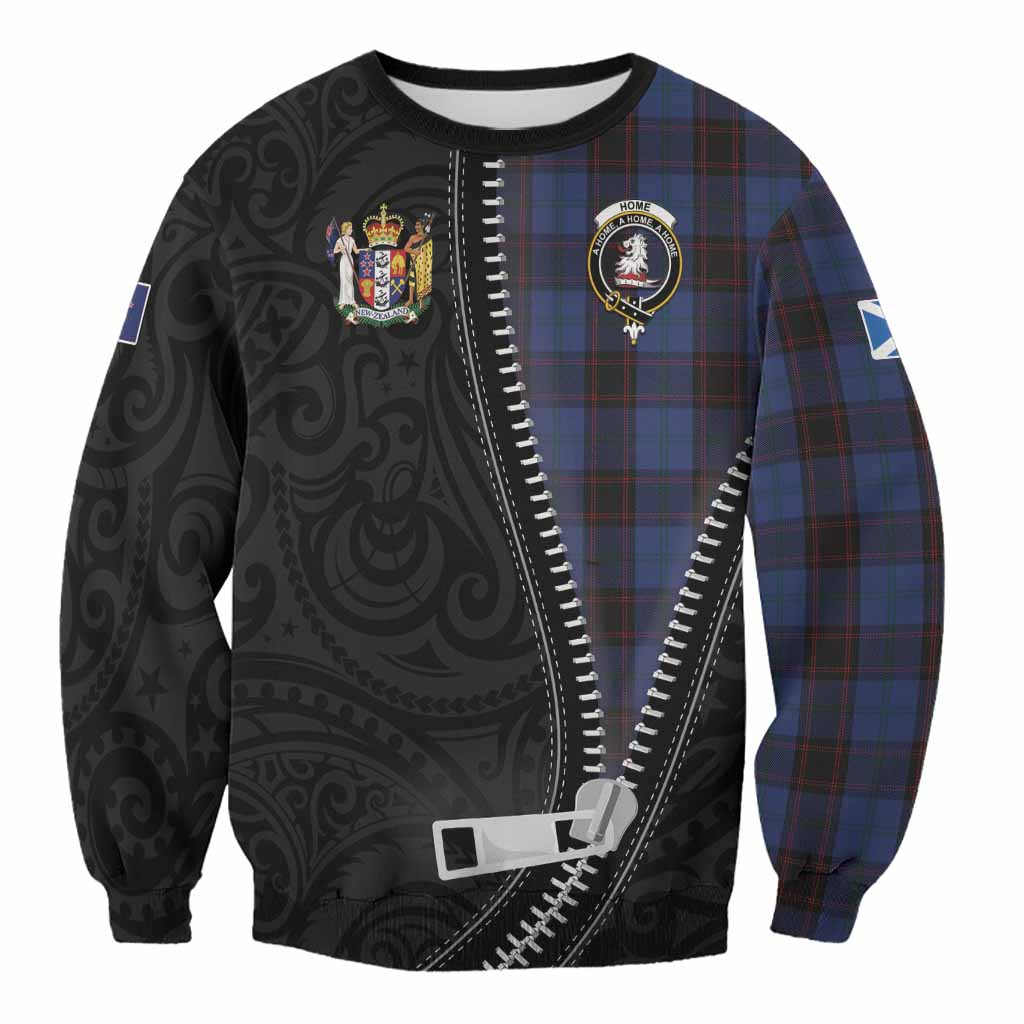 Home (Hume) Tartan Sweatshirt New Zealand Pattern Unique Zipper Stylized