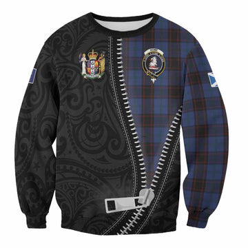 Home (Hume) Tartan Sweatshirt New Zealand Pattern Unique Zipper Stylized