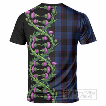 Home (Hume) Tartan T-Shirt Scottish Identity Thistle Flower DNA Strand Art
