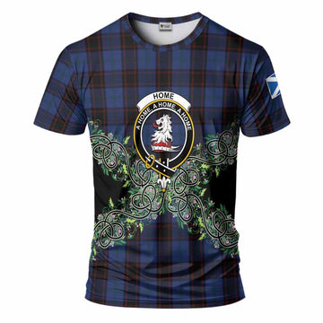 Home (Hume) Tartan T-Shirt Thistle Scottish Spirit