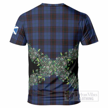 Home (Hume) Tartan T-Shirt Thistle Scottish Spirit
