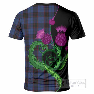 Home (Hume) Tartan T-Shirt Traditional Scottish Thistle
