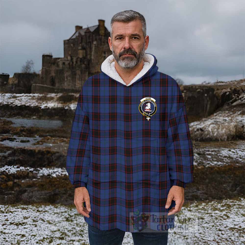 Home (Hume) Tartan Wearable Blanket with Family Crest - Tartan Vibes Clothing