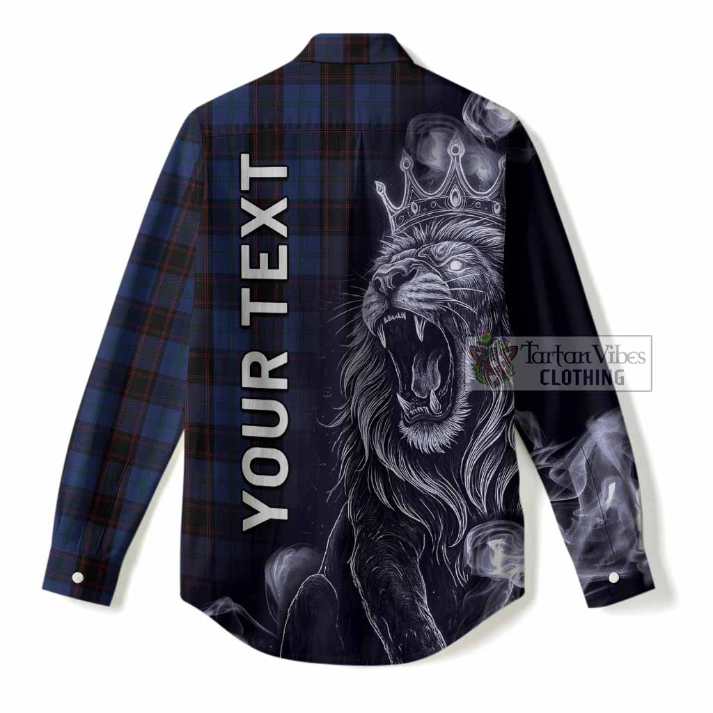 Home (Hume) Tartan Women Casual Shirt Roaring Lion Heritage