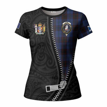 Home (Hume) Tartan Women T shirt New Zealand Pattern Unique Zipper Stylized