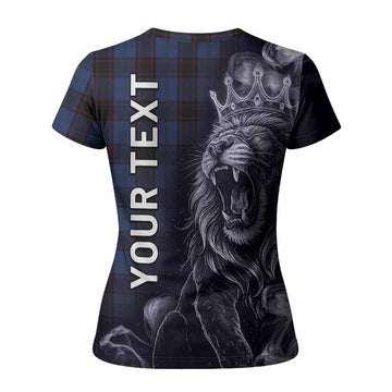 Home (Hume) Tartan Women T shirt Roaring Lion Heritage