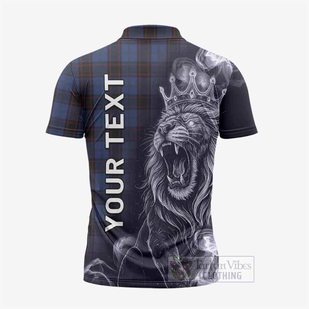 Home (Hume) Tartan Zipper Polo Shirt Roaring Lion Heritage