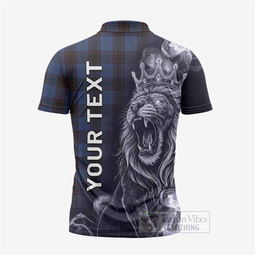 Home (Hume) Tartan Zipper Polo Shirt Roaring Lion Heritage