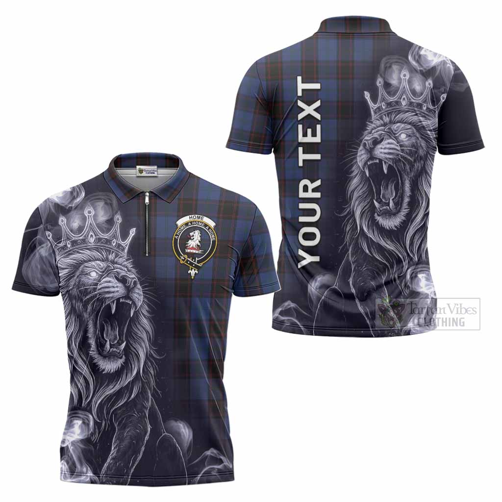 Home (Hume) Tartan Zipper Polo Shirt Roaring Lion Heritage