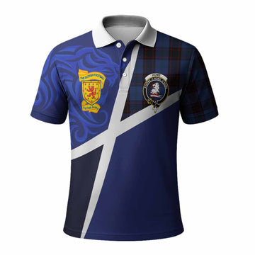 Home (Hume) The Scottish Football Crest Polo Shirt Lion-Tartan Army