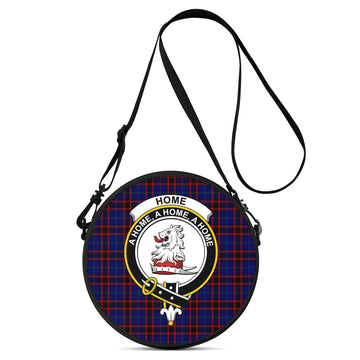 Home Modern Tartan Round Satchel Bags with Family Crest