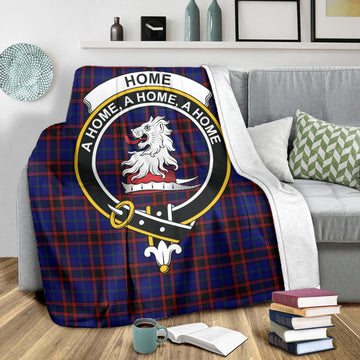 Home Modern Tartan Blanket with Family Crest