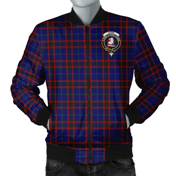 Home Modern Tartan Bomber Jacket with Family Crest