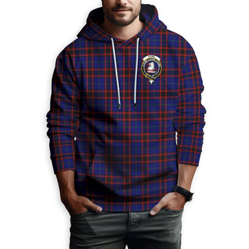 Home Modern Tartan Hoodie with Family Crest