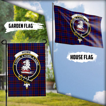 Home Modern Tartan Flag with Family Crest