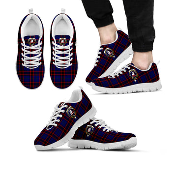 Home Modern Tartan Sneakers with Family Crest