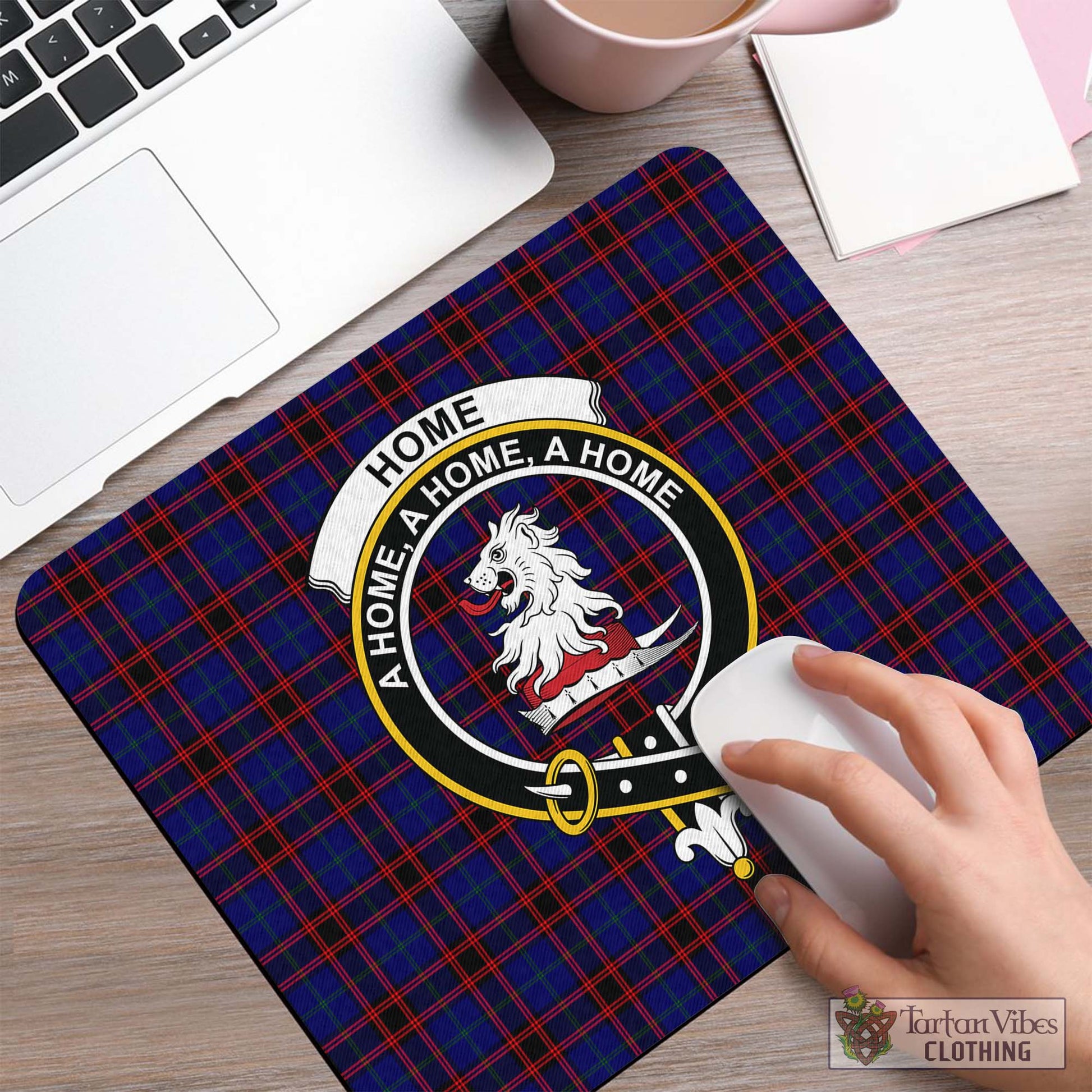 Tartan Vibes Clothing Home Modern Tartan Mouse Pad with Family Crest