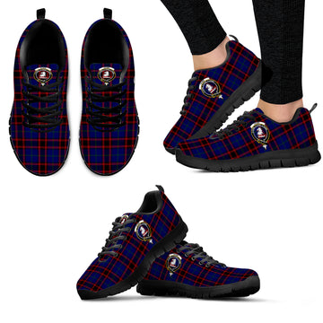 Home Modern Tartan Sneakers with Family Crest