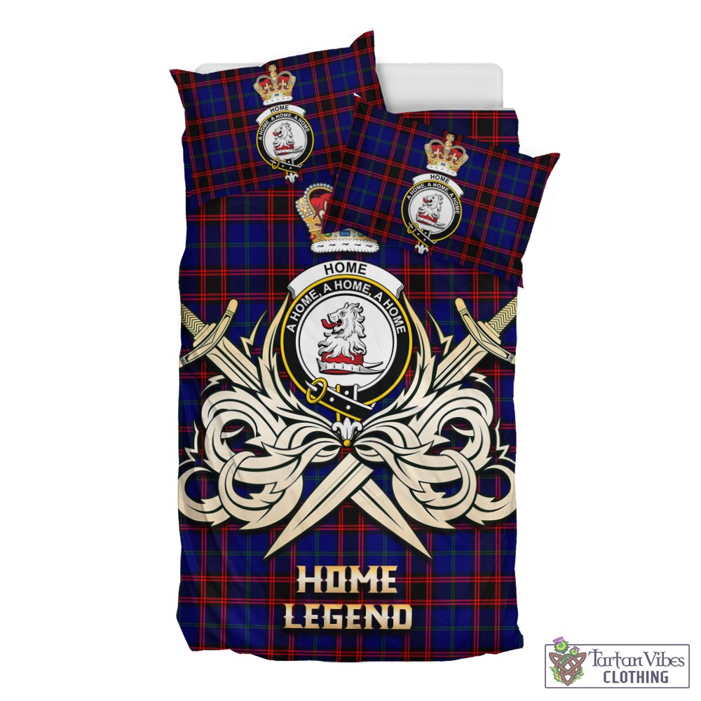 Tartan Vibes Clothing Home Modern Tartan Bedding Set with Clan Crest and the Golden Sword of Courageous Legacy