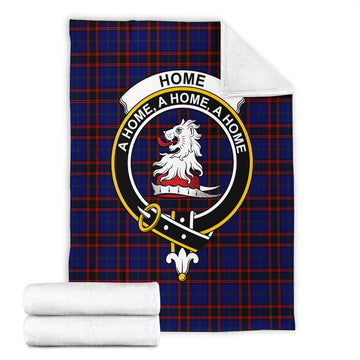 Home Modern Tartan Blanket with Family Crest