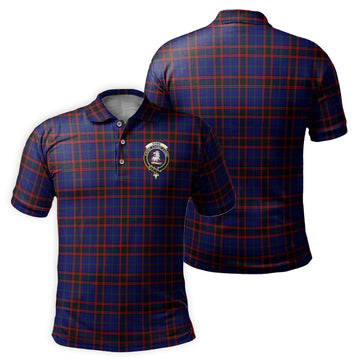 Home Modern Tartan Men's Polo Shirt with Family Crest